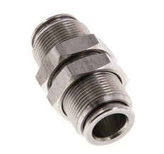 10mm Steckverschraubung Edelstahl FKM Bulkhead