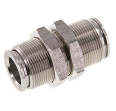 12mm Steckverschraubung Edelstahl FKM Bulkhead