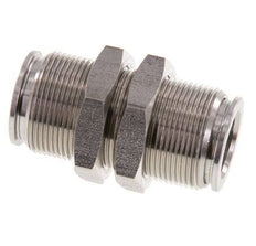 12mm Steckverschraubung Edelstahl FKM Bulkhead