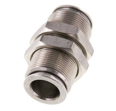 12mm Steckverschraubung Edelstahl FKM Bulkhead
