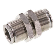 12mm Steckverschraubung Edelstahl FKM Bulkhead