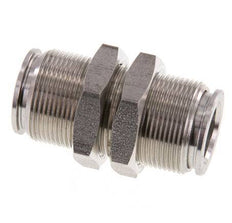 12mm Steckverschraubung Edelstahl FKM Bulkhead