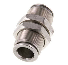 12mm Steckverschraubung Edelstahl FKM Bulkhead
