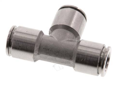 8mm Tee Push-in Fitting Stainless Steel FKM