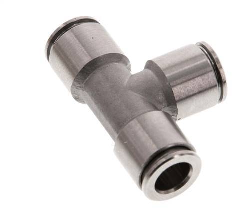 8mm T-Stück Steckverschraubung Edelstahl FKM