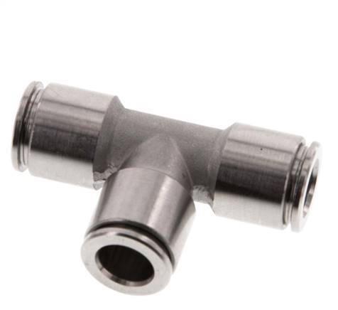 8mm T-Stück Steckverschraubung Edelstahl FKM