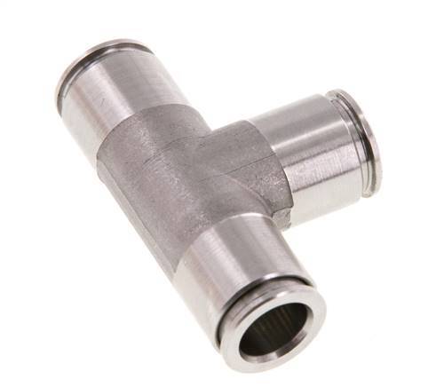 10mm Tee Push-in Fitting Stainless Steel FKM