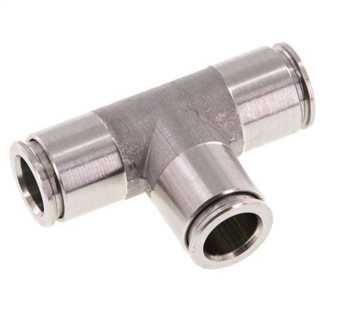 10mm Tee Push-in Fitting Stainless Steel FKM
