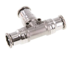 16mm T-Stück Steckverschraubung Edelstahl FKM