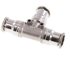 16mm T-Stück Steckverschraubung Edelstahl FKM