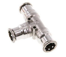 16mm T-Stück Steckverschraubung Edelstahl FKM