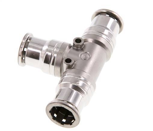 16mm T-Stück Steckverschraubung Edelstahl FKM