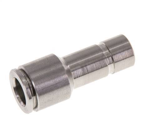 8mm x 10mm Push-in Fitting with Plug-in Stainless Steel FKM