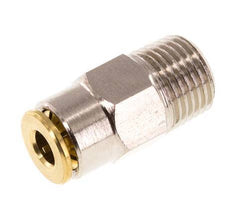 4mm x R1/8'' Steckverschraubung mit Außengewinde Messing NBRHochdruck [2 Stück]