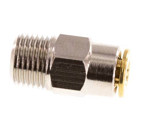 4mm x R1/8'' Steckverschraubung mit Außengewinde Messing NBRHochdruck [2 Stück]