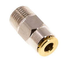 4mm x R1/8'' Steckverschraubung mit Außengewinde Messing NBRHochdruck [2 Stück]
