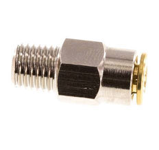 4mm x M 8 x 1 (konisch) Steckverschraubung mit Außengewinde Messing NBRHochdruck [2 Stück]