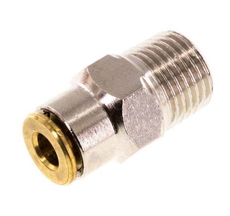 4mm x M 10 x 1 (konisch) Steckverschraubung mit Außengewinde Messing NBRHochdruck [2 Stück]
