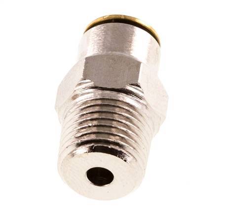 4mm x M 10 x 1 (konisch) Steckverschraubung mit Außengewinde Messing NBRHochdruck [2 Stück]