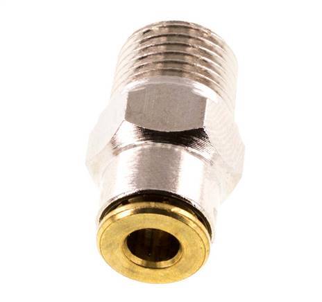 4mm x M 10 x 1 (konisch) Steckverschraubung mit Außengewinde Messing NBRHochdruck [2 Stück]