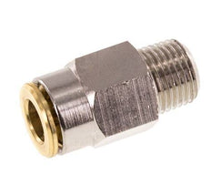 6mm x R1/8'' Push-in Fitting with Male Threads Brass NBRHigh Pressure [2 Pieces]