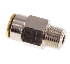 6mm x R1/8'' Push-in Fitting with Male Threads Brass NBRHigh Pressure [2 Pieces]