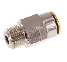 6mm x R1/8'' Steckverschraubung mit Außengewinde Messing NBRHochdruck [2 Stück]