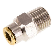 6mm x R1/4'' Steckverschraubung mit Außengewinde Messing NBRHochdruck [2 Stück]