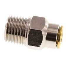 6mm x R1/4'' Steckverschraubung mit Außengewinde Messing NBRHochdruck [2 Stück]