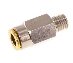 6mm x M 8 x 1 (conical) Push-in Fitting with Male Threads Brass NBRHigh Pressure [2 Pieces]