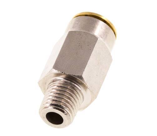 6mm x M 8 x 1 (konisch) Steckverschraubung mit Außengewinde Messing NBRHochdruck [2 Stück]