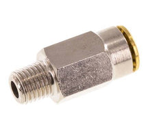 6mm x M 8 x 1 (konisch) Steckverschraubung mit Außengewinde Messing NBRHochdruck [2 Stück]