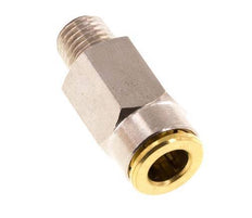 6mm x M 8 x 1 (konisch) Steckverschraubung mit Außengewinde Messing NBRHochdruck [2 Stück]