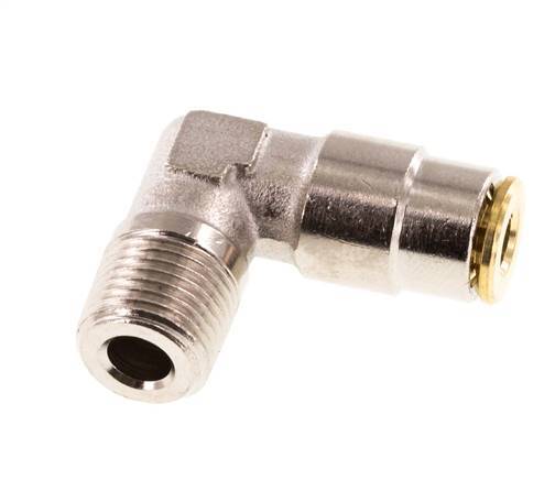 4mm x R1/8'' 90deg Winkel Steckverschraubung mit Außengewinde Messing NBRHochdruck [2 Stück]