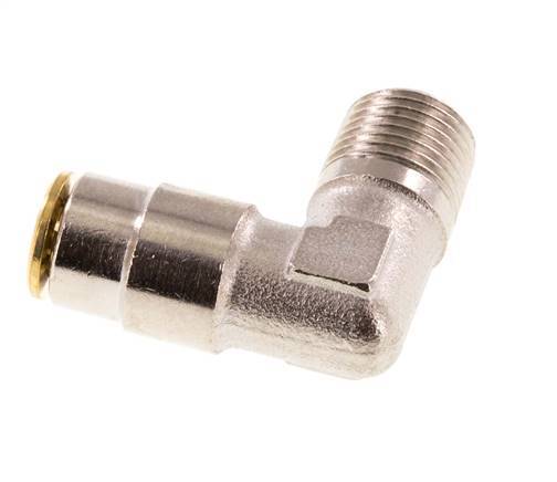 4mm x R1/8'' 90deg Winkel Steckverschraubung mit Außengewinde Messing NBRHochdruck [2 Stück]