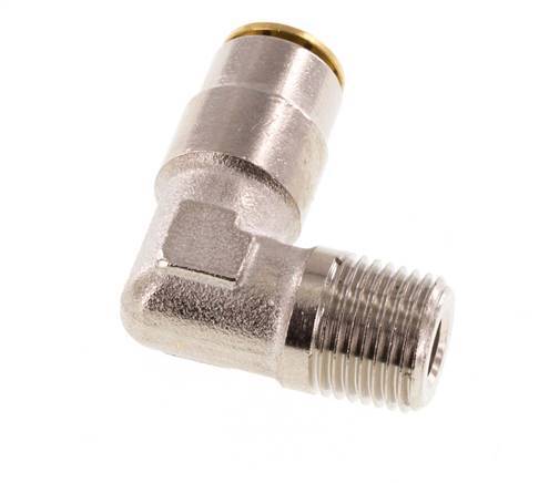 4mm x R1/8'' 90deg Winkel Steckverschraubung mit Außengewinde Messing NBRHochdruck [2 Stück]