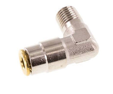 4mm x M 8 x 1 (konisch) 90° Winkel-Steckverschraubung mit Außengewinde Messing NBRHochdruck [2 Stück]