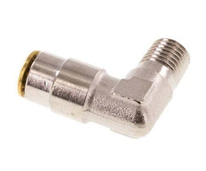 4mm x M 8 x 1 (conical) 90deg Elbow Push-in Fitting with Male Threads Brass NBRHigh Pressure [2 Pieces]