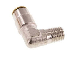4mm x M 8 x 1 (konisch) 90° Winkel-Steckverschraubung mit Außengewinde Messing NBRHochdruck [2 Stück]