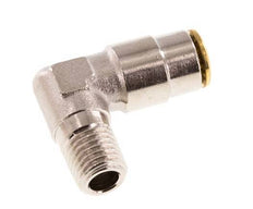 4mm x M 8 x 1 (konisch) 90° Winkel-Steckverschraubung mit Außengewinde Messing NBRHochdruck [2 Stück]