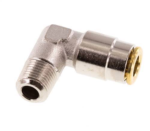 6mm x R1/8'' 90deg Winkel Steckverschraubung mit Außengewinde Messing NBRHochdruck [2 Stück]
