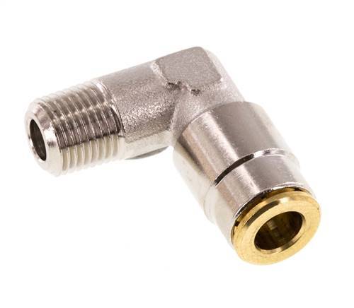 6mm x R1/8'' 90deg Winkel Steckverschraubung mit Außengewinde Messing NBRHochdruck [2 Stück]