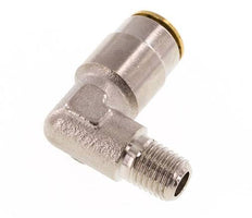 6mm x M 8 x 1 (konisch) 90 Grad Steckverschraubung mit Außengewinde Messing NBRHochdruck [2 Stück]