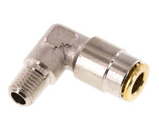 6mm x M 8 x 1 (konisch) 90 Grad Steckverschraubung mit Außengewinde Messing NBRHochdruck [2 Stück]