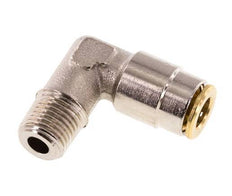 6mm x M 10 x 1 (konisch) 90 Grad Steckverschraubung mit Außengewinde Messing NBRHochdruck [2 Stück]