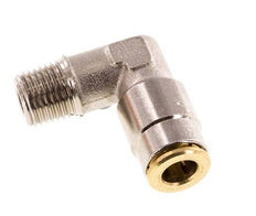 6mm x M 10 x 1 (konisch) 90 Grad Steckverschraubung mit Außengewinde Messing NBRHochdruck [2 Stück]