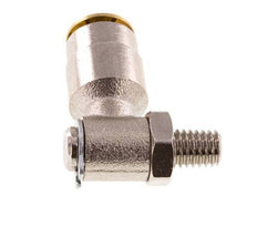 6mm x M 6 (konisch) 90° Winkel Steckverschraubung mit Außengewinde Messing NBR drehbarHochdruck