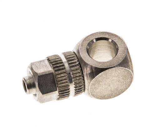 4.3x3 & M5 Vernickelter Messing Banjo Aufsteckfitting [2 Stück]