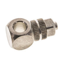 4.3x3 & M5 Vernickelter Messing Banjo Aufsteckfitting [2 Stück]