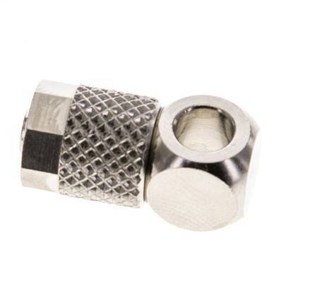 6x4 & M5 Nickel plated Brass Banjo Push-on Fitting [5 Pieces]